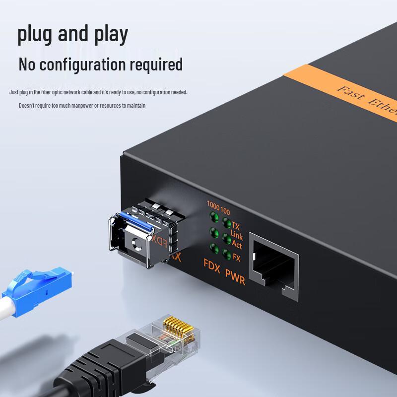 Yangye Gigabit Fiber Optic Transceiver (1 Optical 1 Electrical Port)