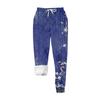 Women's Casual Fashion Home Christmas Print Plush Sweatpants