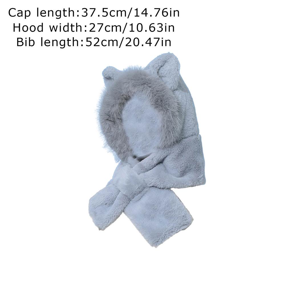 

Милая зимняя шапка с милыми ушками, зимняя теплая женская шапка-худи со встроенной защитой ушей, ветрозащитная, зимняя теплая шапка для защиты ушей