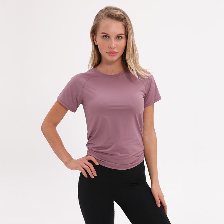 

Women s Breathable Mesh Short Sleeve Yoga Top - Quick-Drying, Casual Sportswear XL