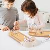 Wooden Mini Bowling Puzzle Toy For Kids Family Interactive Playset For Home Use