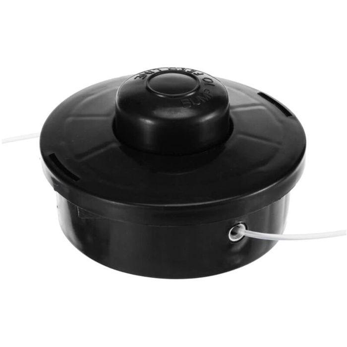 Tête de débroussailleuse universelle M10 x 1,25 - 114 mm, bobine ABS noire, alimentation automatique