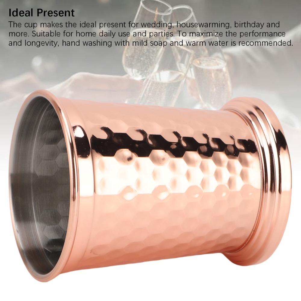 304 Stainless Steel Stainless Steel Drinking Cup 400ml Drinking Glass Elegant Beverage Cup  Bar