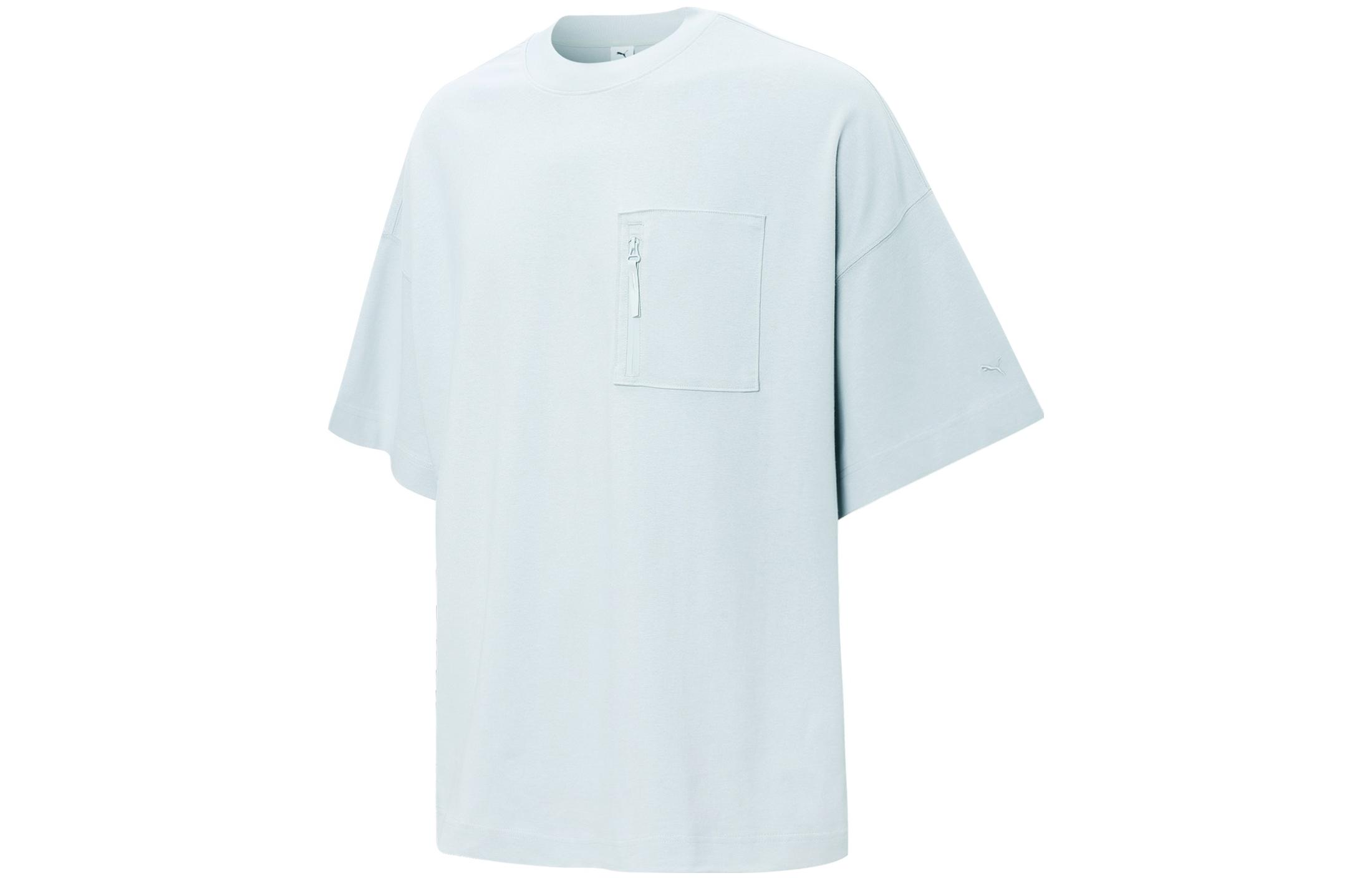 PUMA T Shirts Unisex Blue Crew Neck Moderate Straight Fit 534670-62 XS