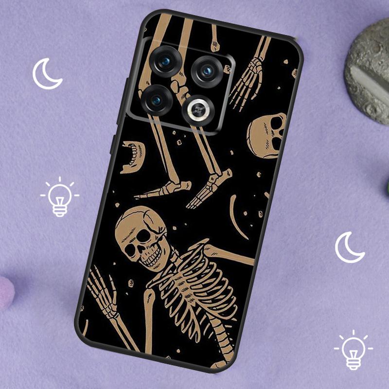 Trippy Skeleton Case For OnePlus 13T 10T 8T 10R 12R 13R 15 13 12 11 10 9 Nord 5 CE 2 3 4 Lite N20 N30 Cover