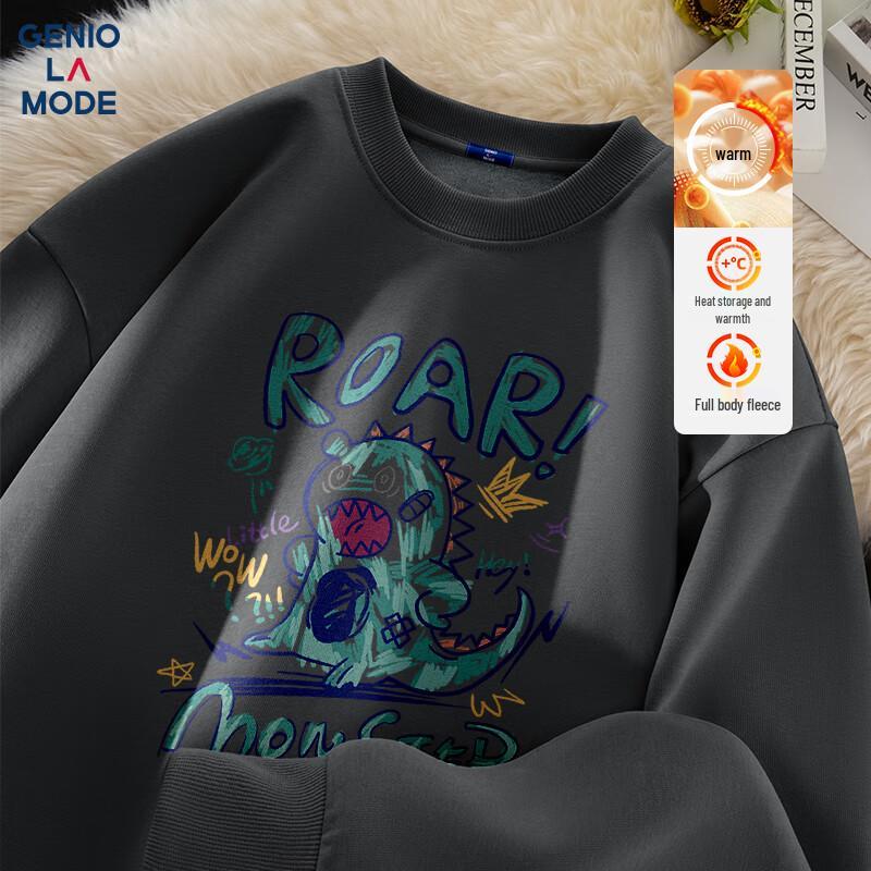 GENIOLAMODE Men's Warm Fleece-Lined Sweatshirt