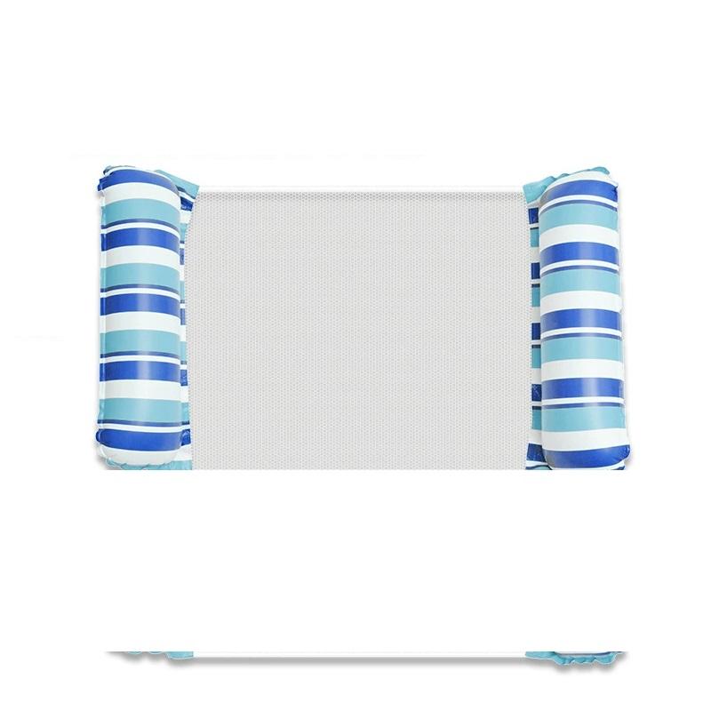Inflatable Foldable Floating Row Swimming Pool Party Water Hammock Air Mattresses Pvc Stripe Water Floating Inflatable Mat