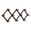 Wooden Expandable Coat Rack with Multiple Hook Baseball Caps Organizer Wall Mount Hat Holder Home Organization Supplies