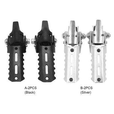 Pacote de 2 estribos de motocicleta, pedal de apoio para os pés dobrado, reparo e substituição para F 800 GS Adventure S1000XR preto