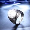 Onlysda Retro Ancient Middle East Arabic Style Stone Titanium Steel Ring Jewelry for Men Party Gifts Drop Shipping OSR298