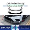 Honda Dai Civic Front Lip & Corner Bumper Body Kit Spoiler Modification