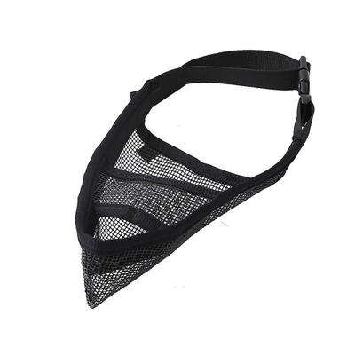 Cozy Breathable Nylon Dog Muzzle Drinkable Comfortable Pet Mouth Guard Anti-Biting Nylon Air Mesh Muzzle Pet Guard