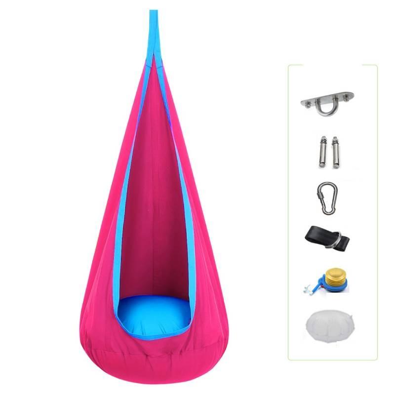 

Fun And Functional Inflatable Swing Chair For Children Perfect For Indoor And Outdoor Activities рожевий червоний колір