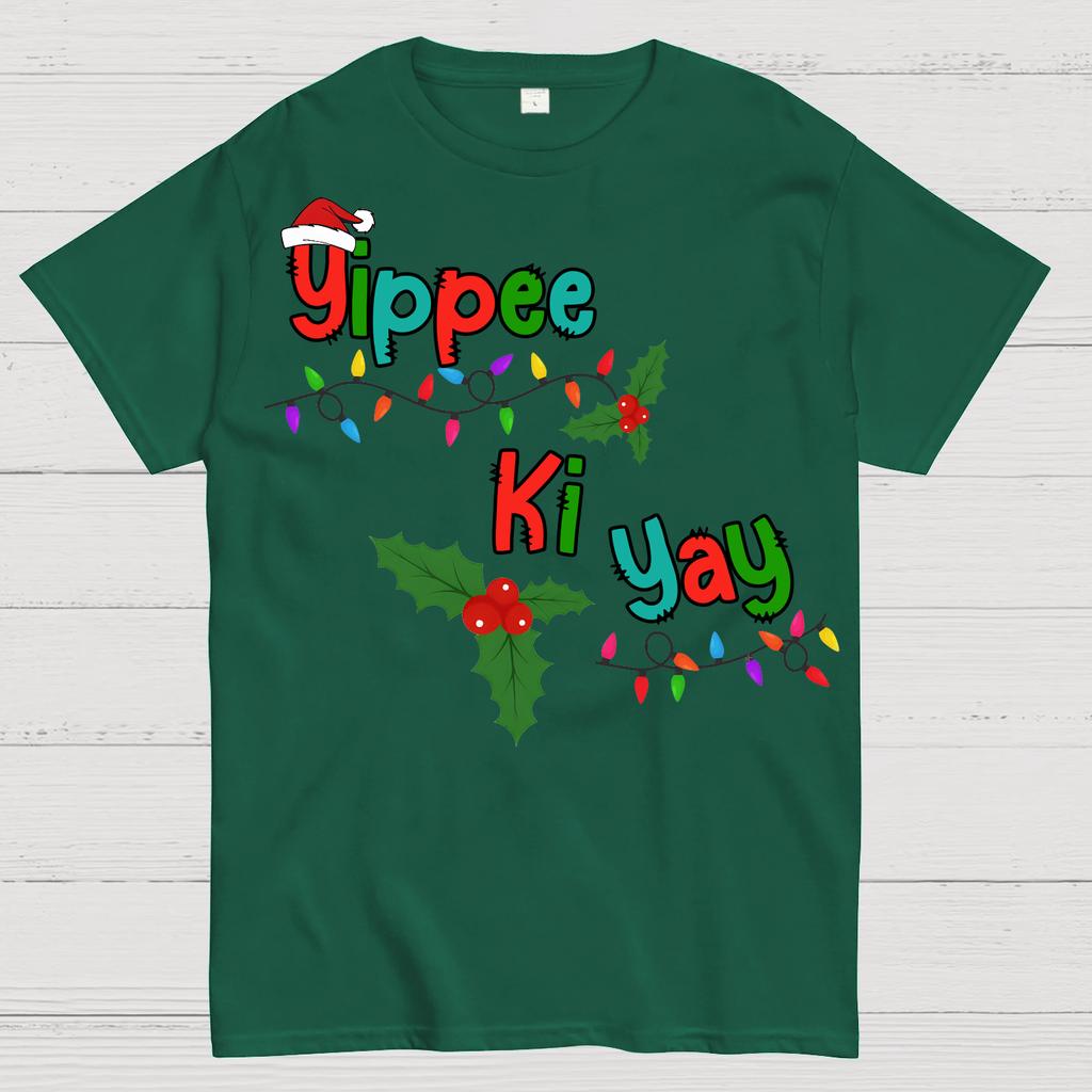 Yippee-Ki-Yay Christmas Unisex 100% Cotton Summer Casual Cool Loose T-Shirt