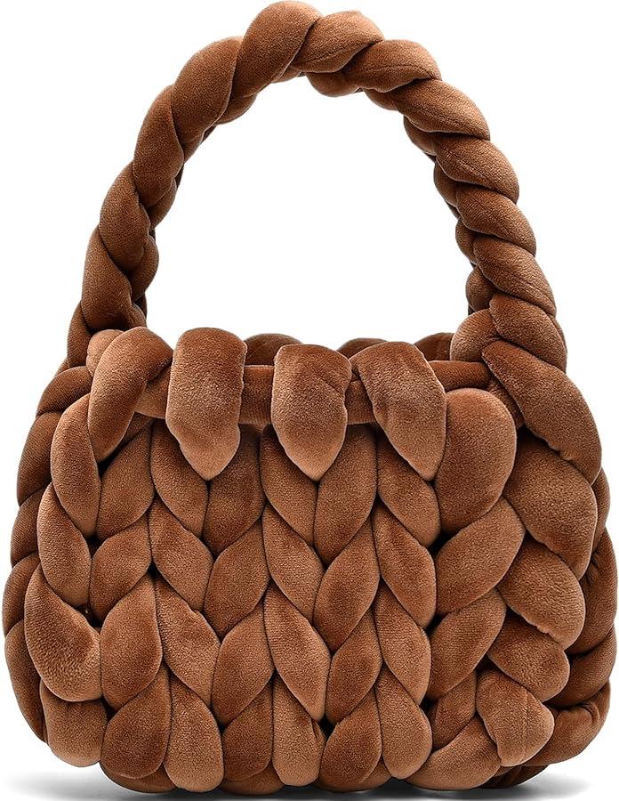 Xiaohongshu Velvet DIY Handmade Woven Crystal Yarn Handheld Messenger Bag