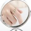 Rhinestone U Shaped Buckle Chains Twist Zircon Finger Rings Korean Style Open Rings Women Rings