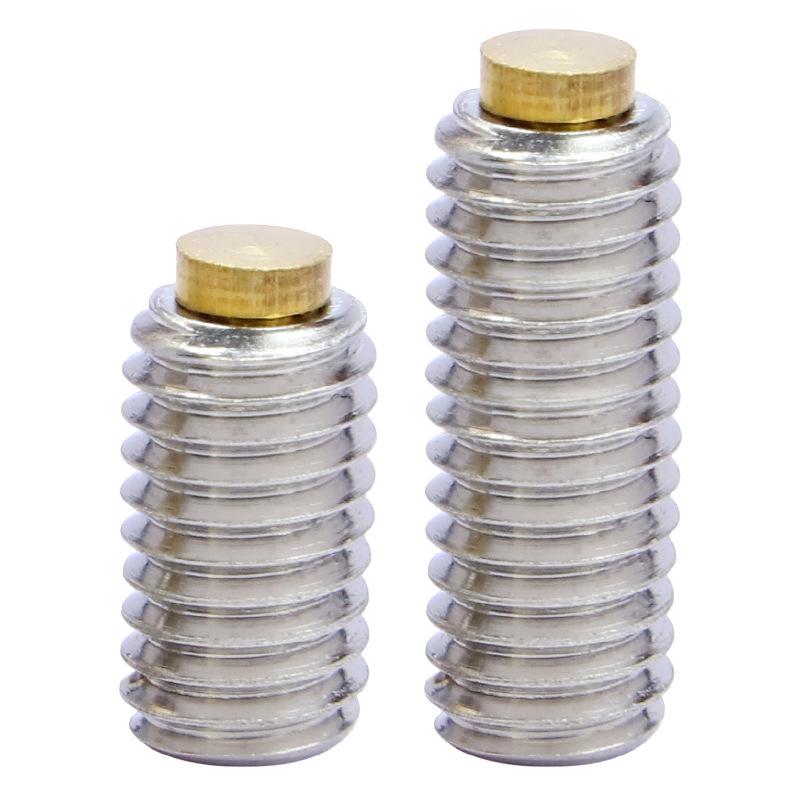 304 Stainless Steel Hexagon Machine Screw with Copper Set Screw End (M3, M4, M5, M6, M8)