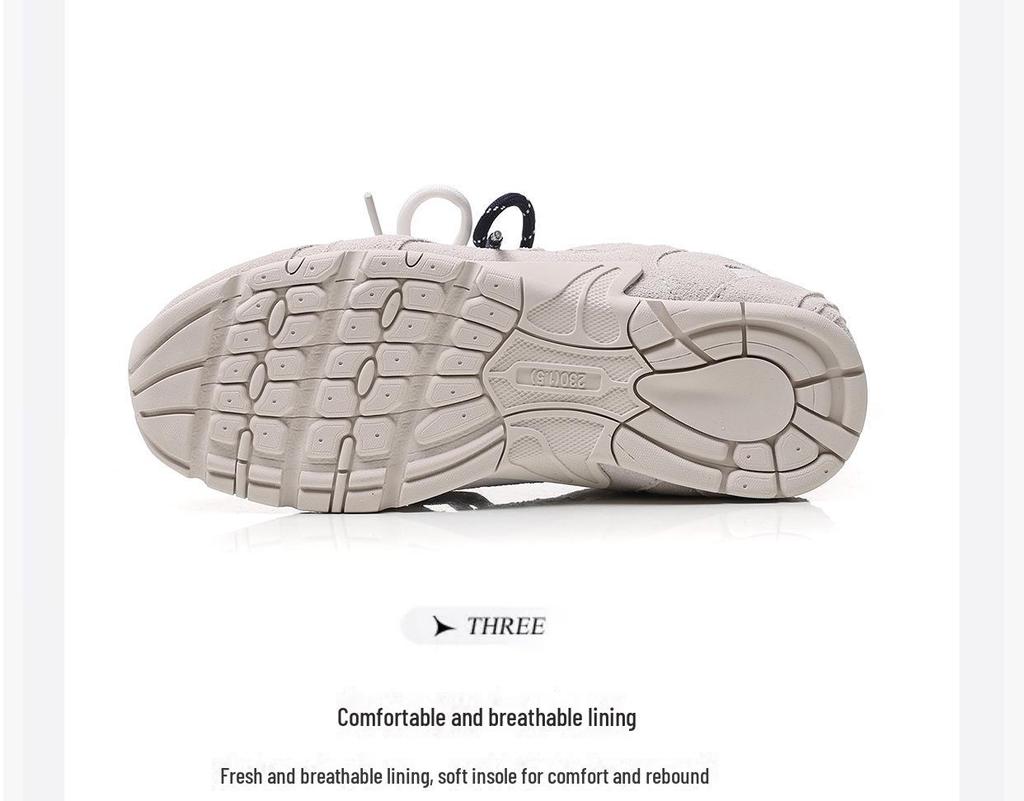 2024 Autumn Women's Dexun Leather Sneakers: Two-Color Laces, Forrest Gump Style, Casual Dad Shoes