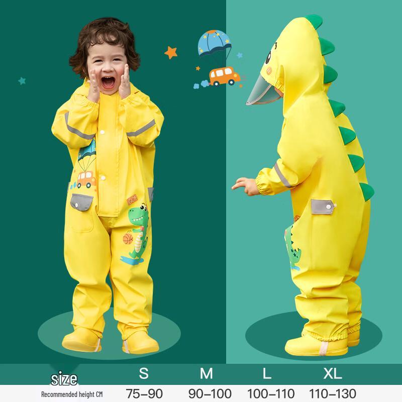 Hàndùn Kids Cartoon One-Piece Raincoat