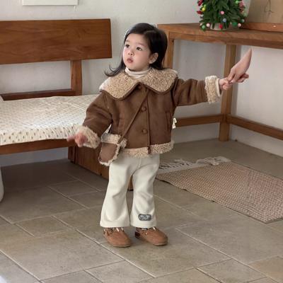 Children's Winter Plush Jacket Thickened Children's Clothing Baby Winter Clothing New Clothes Girls Plush Suit