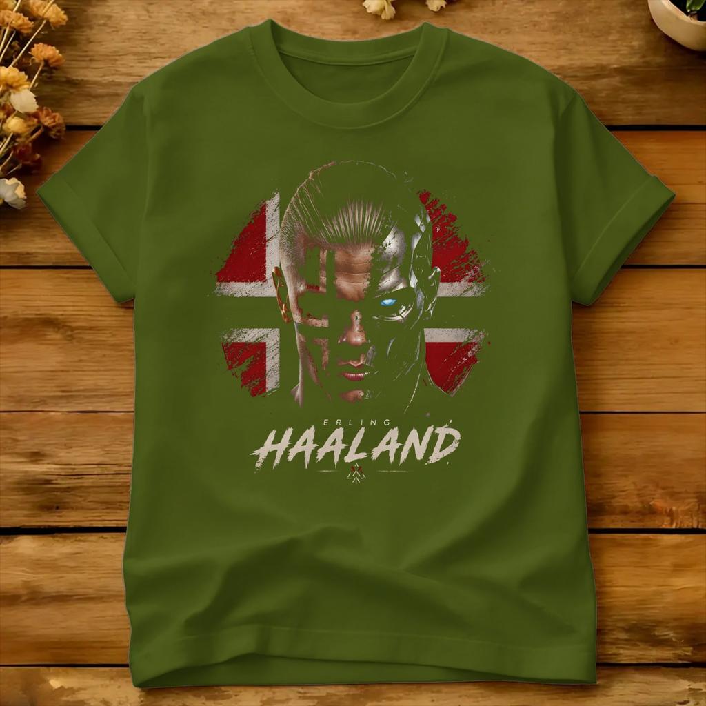 Haalandnorway T Shirt Summer Cotton Tshirts For Unisex Casual Tshirt Short Sleeve Funny Clothes