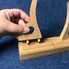 Round Fan Holder Stable Bamboo Fan Bracket Frame Display Tool Desktop Decoration