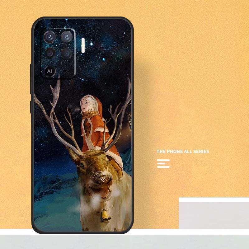 Merry Christmas Case For Oppo A80 A60 A40 A6 A5 Pro A15 A16 A17 A57 A94 A74 A54 A76 A96 A18 A38 A58 A78 A98