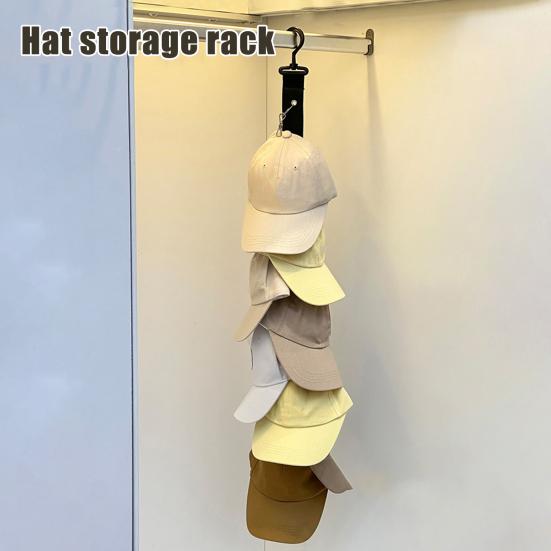 Cap Holder for Cupboard Baseball Cap Hanger with 8 Clips