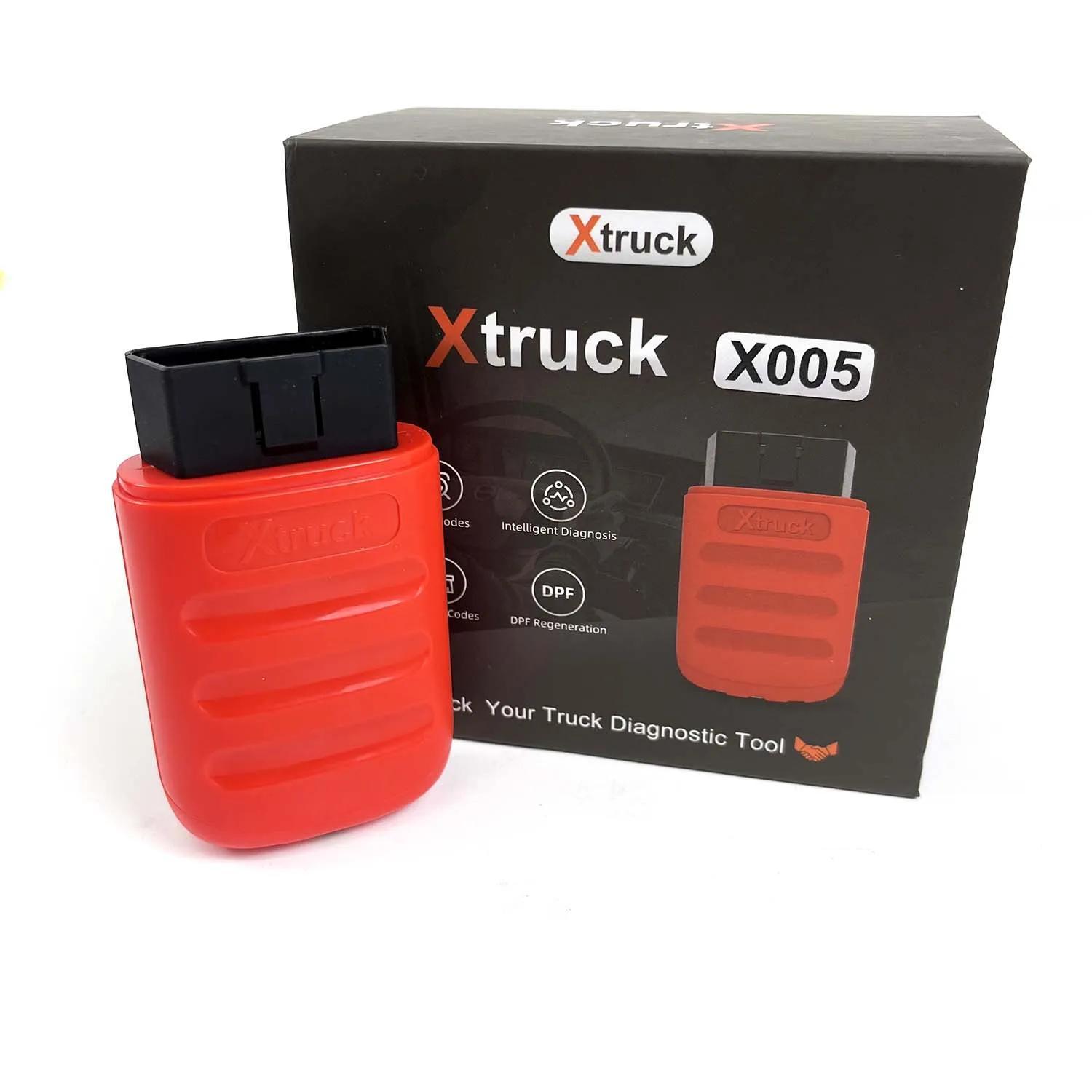 

Xtruck X005 Plus Bluetooth Сканер для диагностики грузовиков для SHACMAN SINOTRUK красный