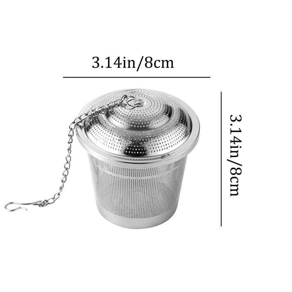 1-3pcs Tea Spice Strainer Seasoning Ball Mesh Herbal Ball Stainlesss Steel Teakettle Locking Tea Filter Reusable Diameter 4.5cm