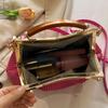 Designer Shell Clip Weave Wallet Bags ChainShoulder Bag Luxury Evening Clutch Party Hot Pink Handbag And Purse Chic Hobo Bags