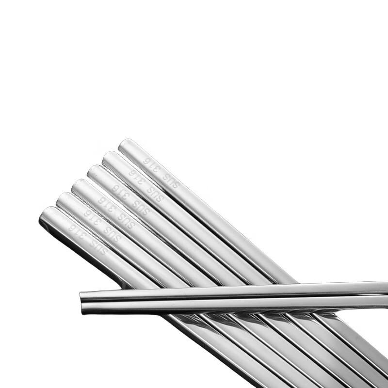 Heat-Insulated Stainless Steel Square Chopsticks