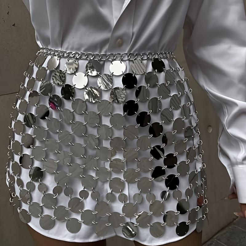 Сексуальный комплект на подтяжках с бусинами и блестками — фото 3