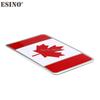 Nouveau Drapeau National du Canada 3D Métal Chrome Alliage d'Aluminium Emblème 3D Badge Autocollant Décalcomanie Accessoire Auto