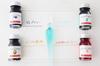 Herbin G.LALO Glass Pen, Handcrafted Tsumugi Blue & Mini Ink Deep Blue (10ml) Set, Founded In 1670 by a Traditional French Brand. Includes a Card and