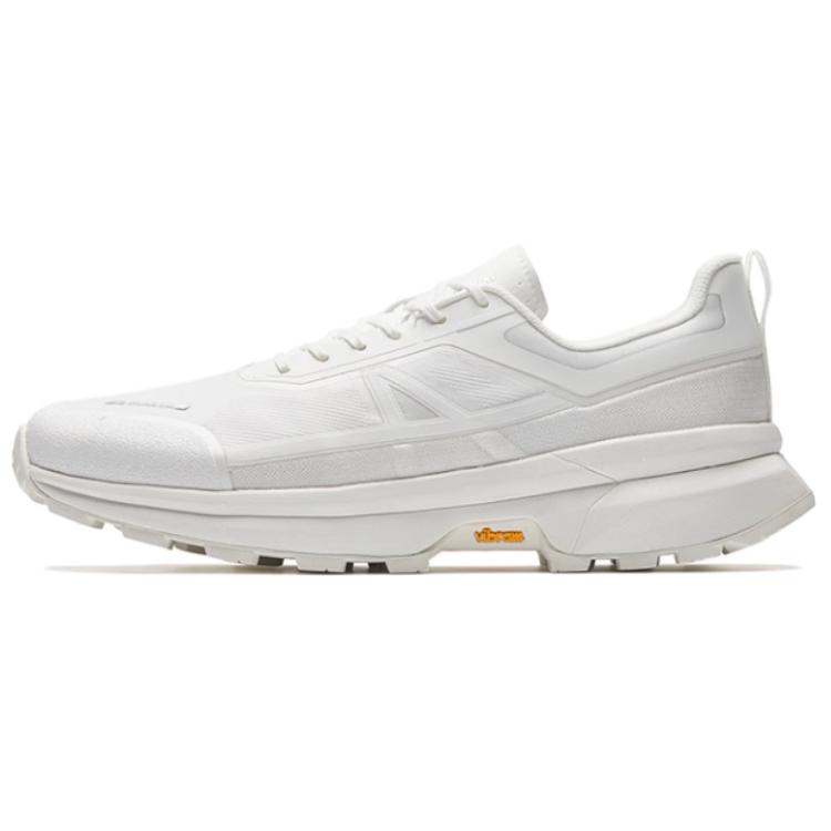 Anta Champion Open Mountain 3 Simple Comfortable Shock Absorption Grip Non-Slip Low-Top Hiking Shoes Men Hiking Shoes Paper-White 112536607A-3