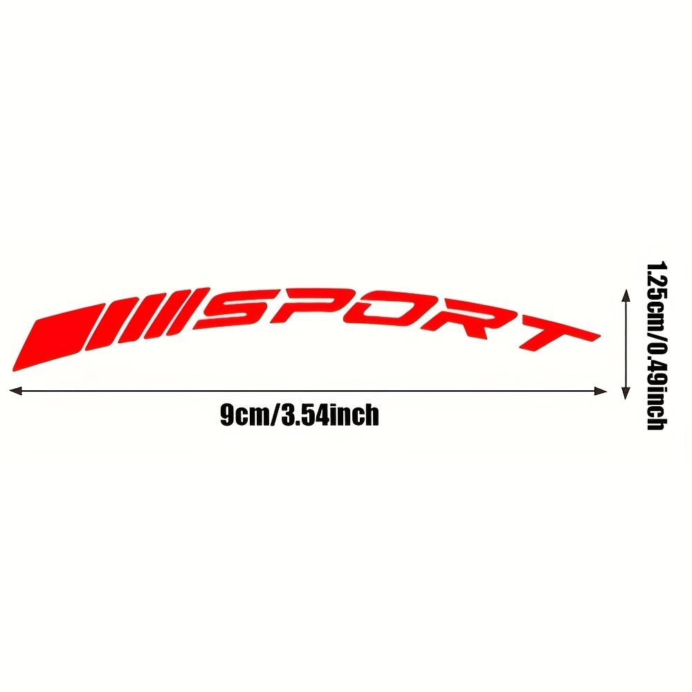 4Pcs Sport Wheel Decal Stickers Set, Multicolor Waterproof Vinyl Decor for Car Truck Motorcycle Rims Styling