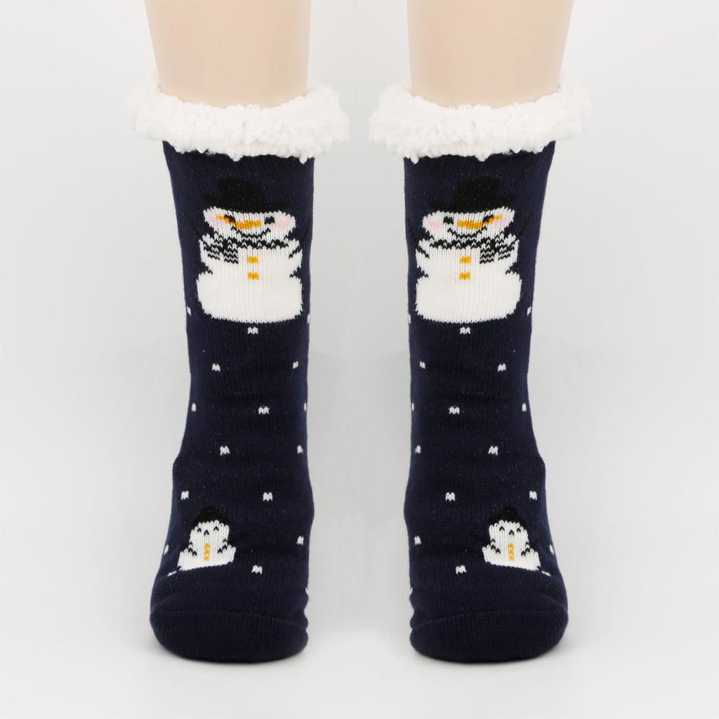 Women's Christmas Socks Floor Socks Snow Boots Thickened Fleece Home Sleep Socks Carpet Sock Covers