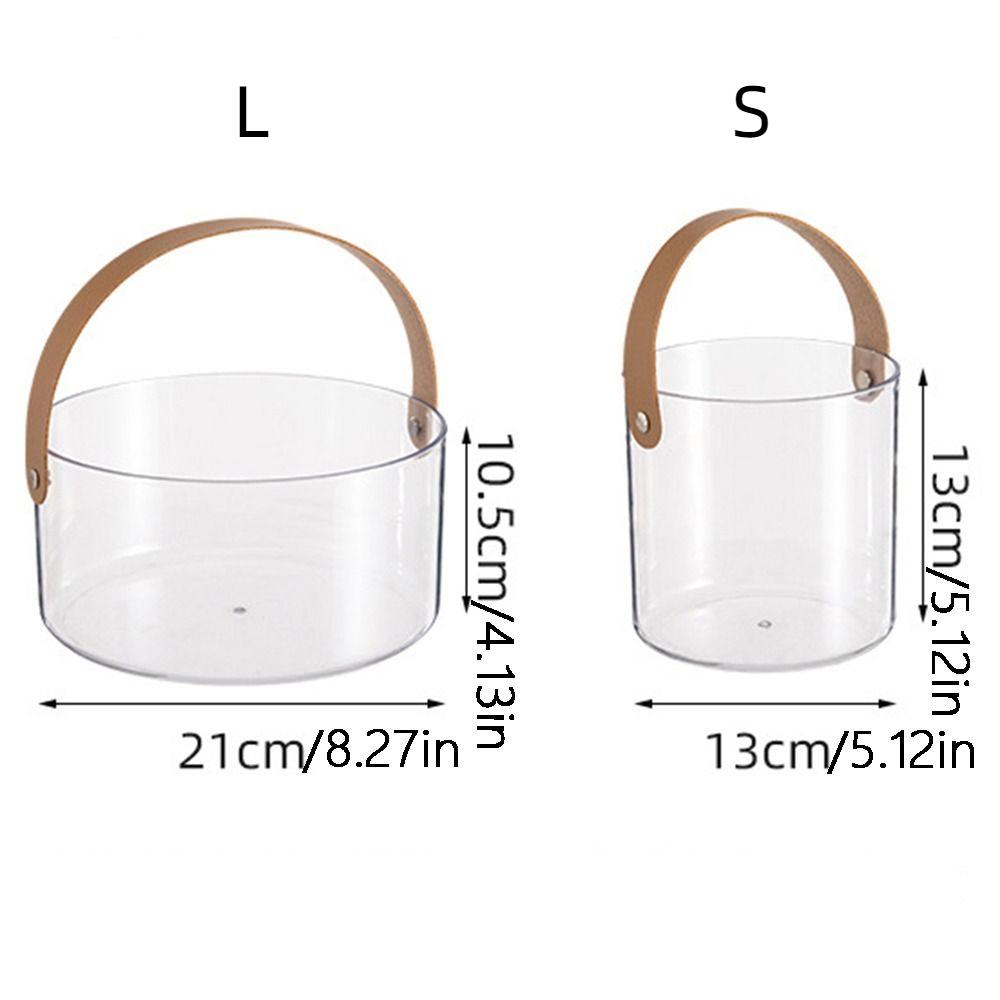 Clear Fruit Storage Basket Plastic Drinks Chiller Bin Thickened Ice Bucket  Party