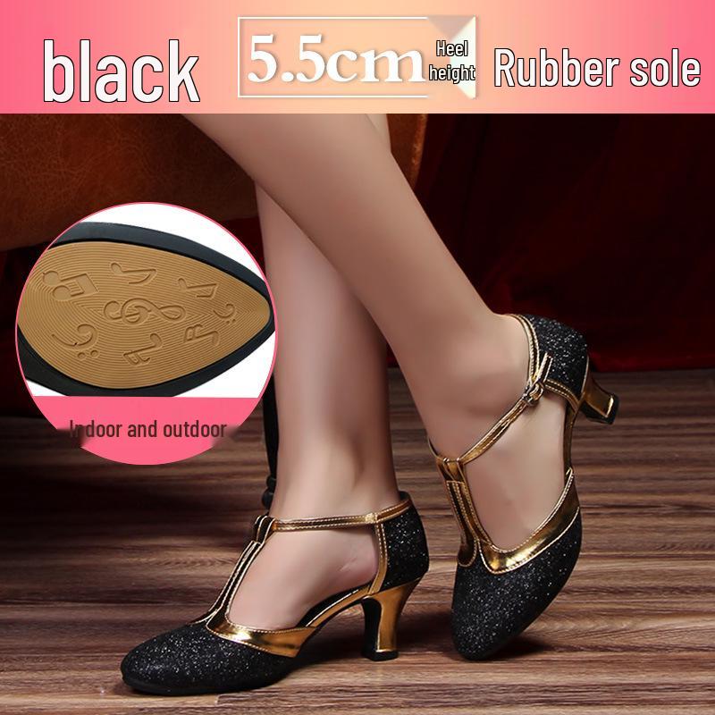 

Women s High Heel Latin Ballroom Dance Shoes with Soft Sole Size 34