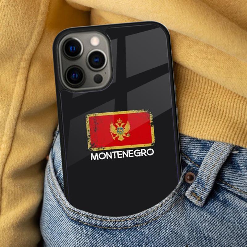 Montenegro Flag Soft Phone Case for iPhone 17 Air 16e Pro max 15 Pro 13 14 Plus 11 12 MagSafe Magnetic Coque
