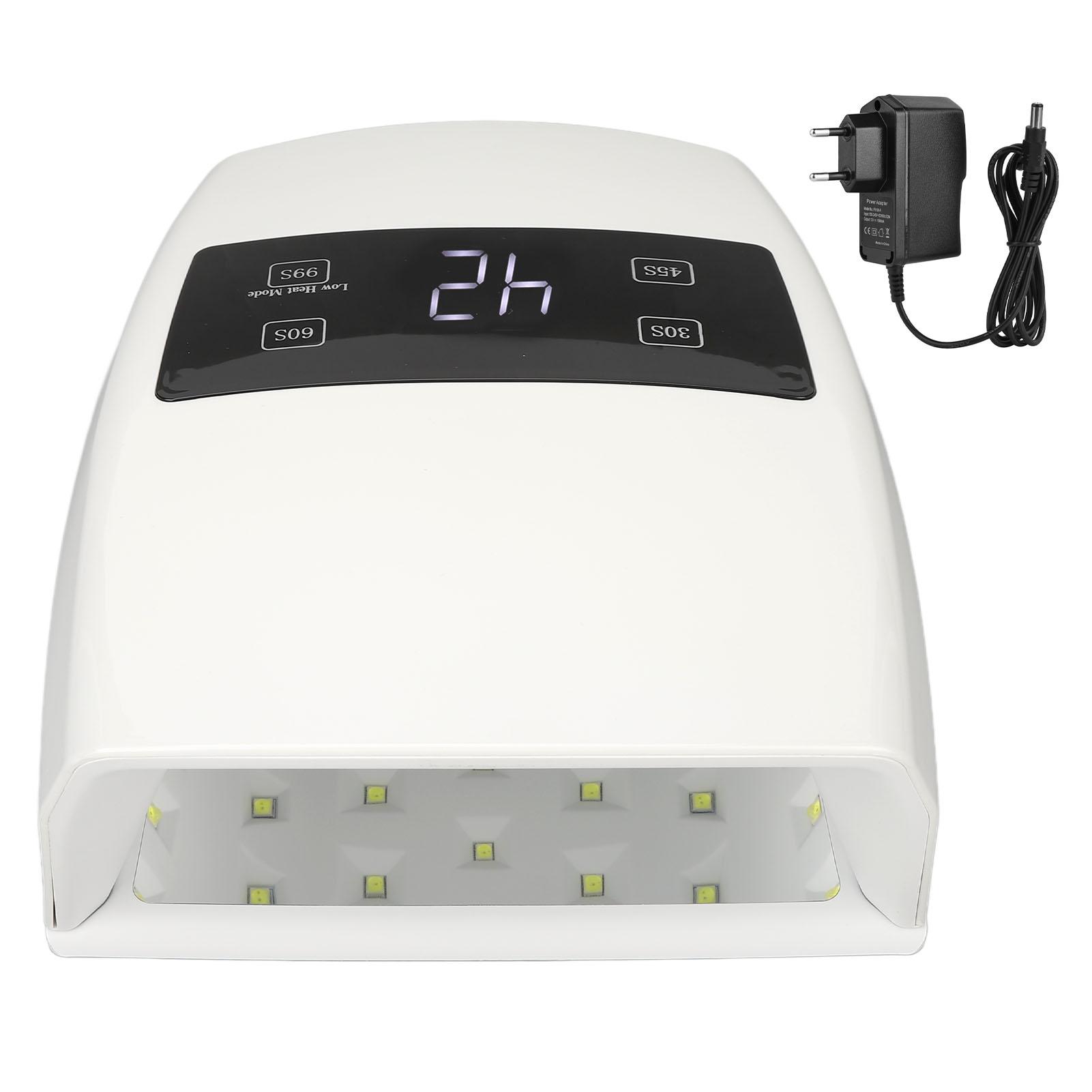 

96W Nail Polish Dryer 32pcs Light Chips 4 Timing LED Display Nail Gel Curing Lamp 100‑240V EU Plug EU Plug