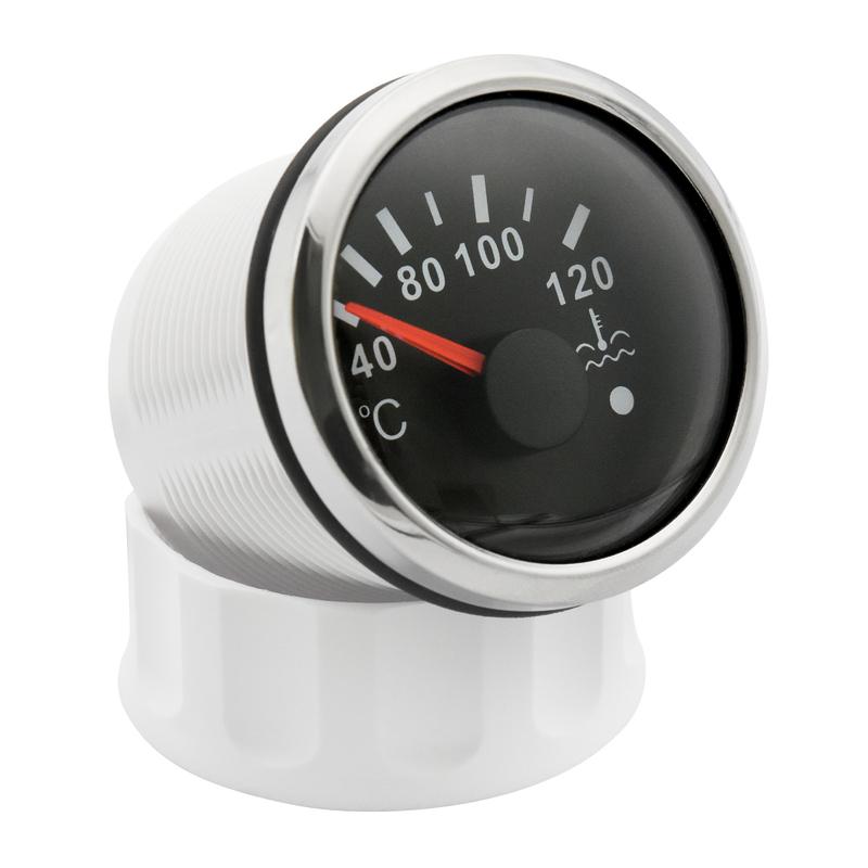 HD 52mm Water Temp Meter With Alarm Funtions 40-120℃ Water Temp Meter Indicator + Coolant Temperature Sensors Adapter 12V/24V