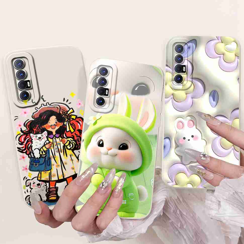 New Design Case For Oppo Reno3 Pro 5G CPH2009 Protective Silicone Soft TPU For Oppo Reno 3 Reno3 Pro 5G Phone Cover Shell Case