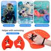Porous Drainage Swim Fins 1 Pair Swimming Hand Paddle with Silicone Strap Holes Professional Kids Resistance Reducing Fin Adults Beginner Freestyle