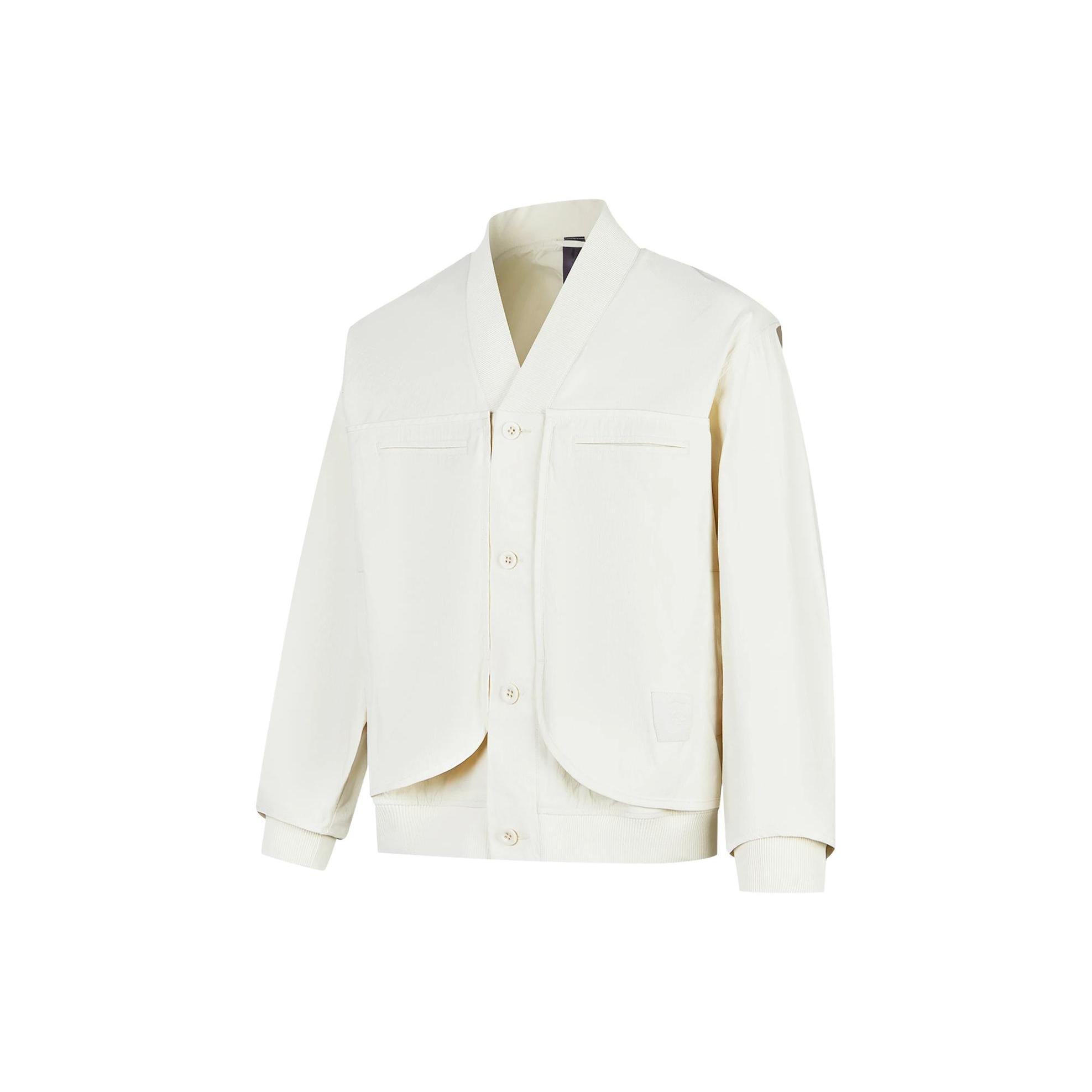 Li Ning Jackets Men s White V neck Moderate Other AFDT115-2 XL