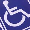 2Pcs Disabled Sign Disability Mobility Parking Car Sticker Pvc Decal For Auto