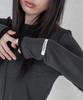 Leondeondada Label Incision Long Sleeve T-Shirt, Charcoal