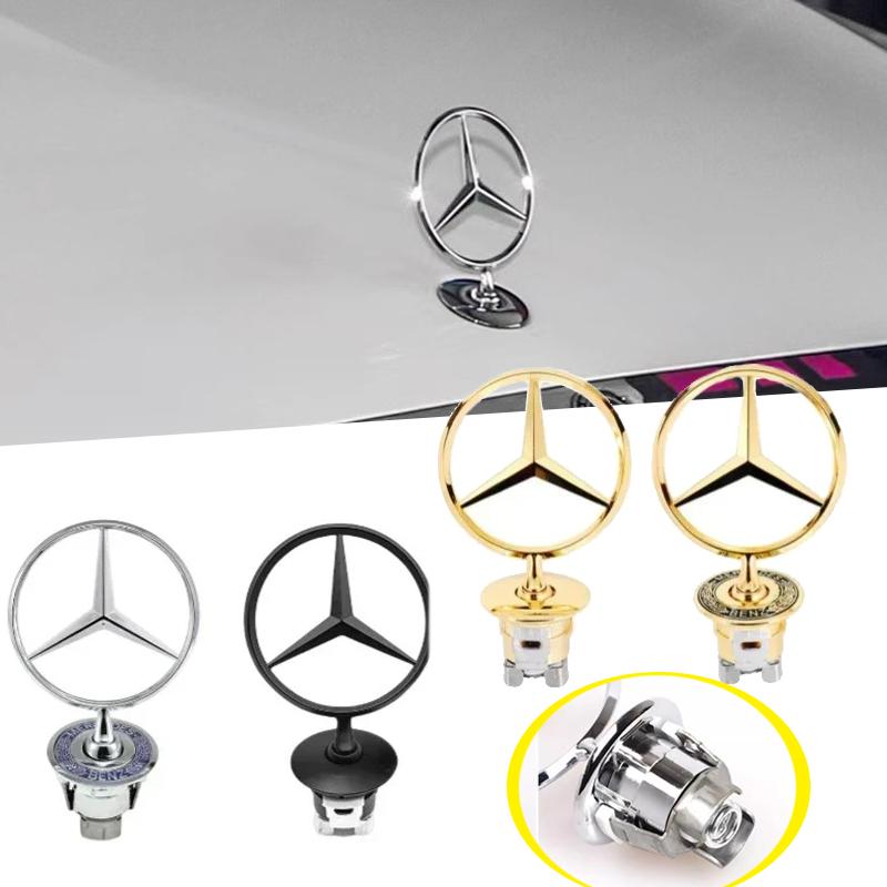 WLX4 3D Alloy Car Front Hood Emblem Bonnet Badge for Mercedes Benz W220 W212 W204 C180 W210 C S E Class C160 C200 C250 C260 C280 C300