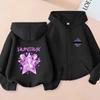 2025 New Y2K KPop Devil Hunter Zipper Hoodie Autumn Casual Long Sleeve Children's Clothing Fashion Versatile Girls' Top